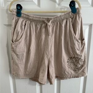 Gymshark Beige Lifting Club Shorts